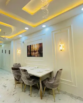 modern dining area