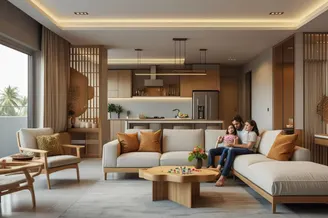 Open Concept Renovations for Rohini Living Rooms