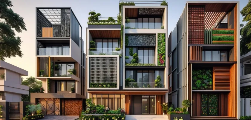Innovative Facade Designs by Rohini Architects