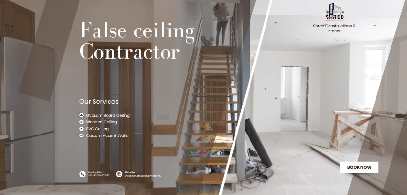  False Ceiling Contractor in Rohini | Shree Constructions & Interior