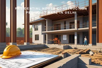 Residential House Construction Per Sq Ft Rate in Delhi