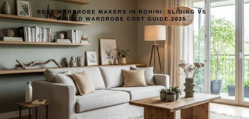 Best Wardrobe Makers in Rohini: Sliding vs Hinged Wardrobe Cost Guide 2025
