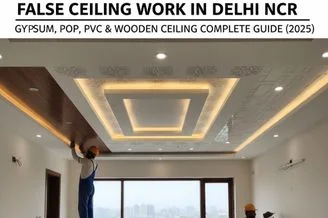 False Ceiling Work in Delhi NCR – Gypsum, POP, PVC & Wooden Ceiling