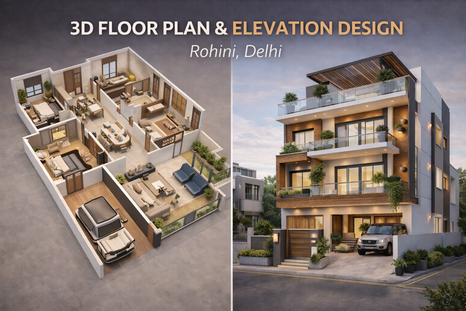 Architectural Drawing & 3D Design Services in Rohini – Planning That Saves Cost & Time