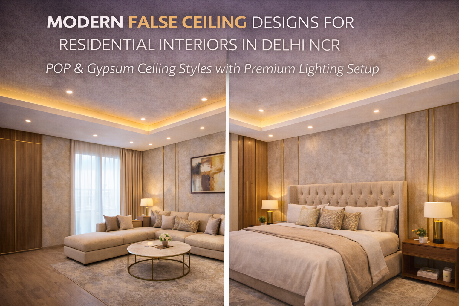  False Ceiling Design Services in Rohini – Modern POP, Gypsum & PVC Ceiling Solutions