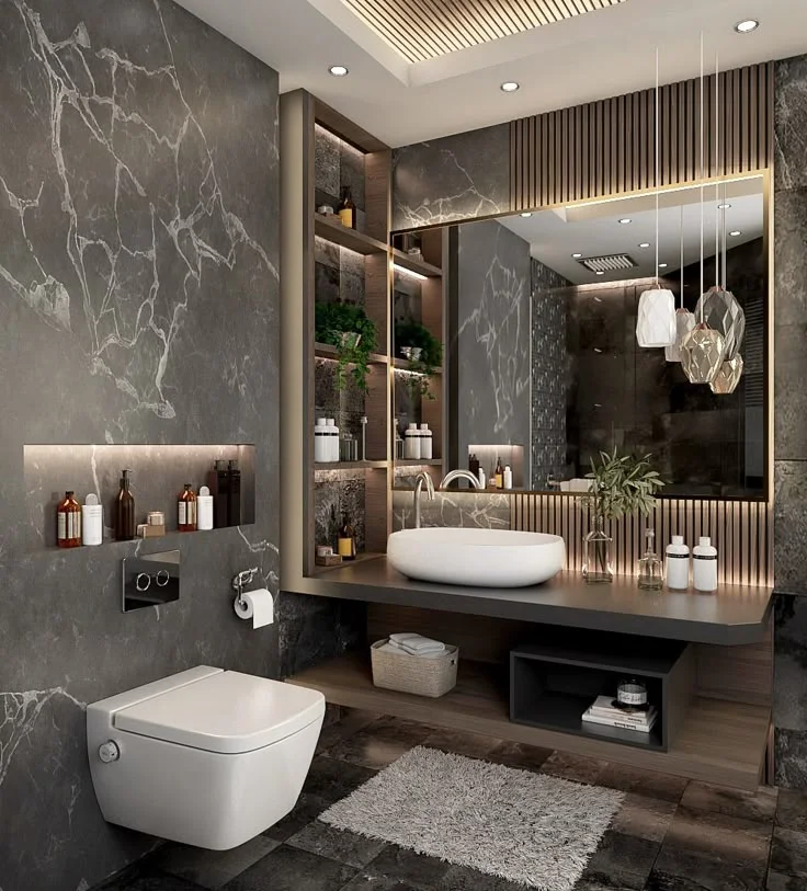 Bathroom Interior & Vanity Design In Siraspur, Delhi